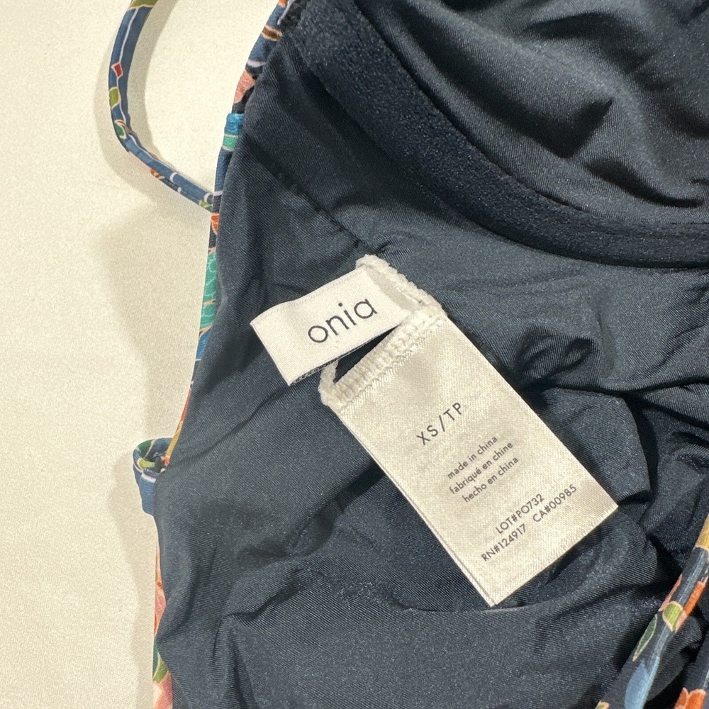 NEW $245 Onia [ XS ] Chelsea One Piece Swimsuit in Navy Multi Jungle Mosaic 7062 - Picture 16 of 16